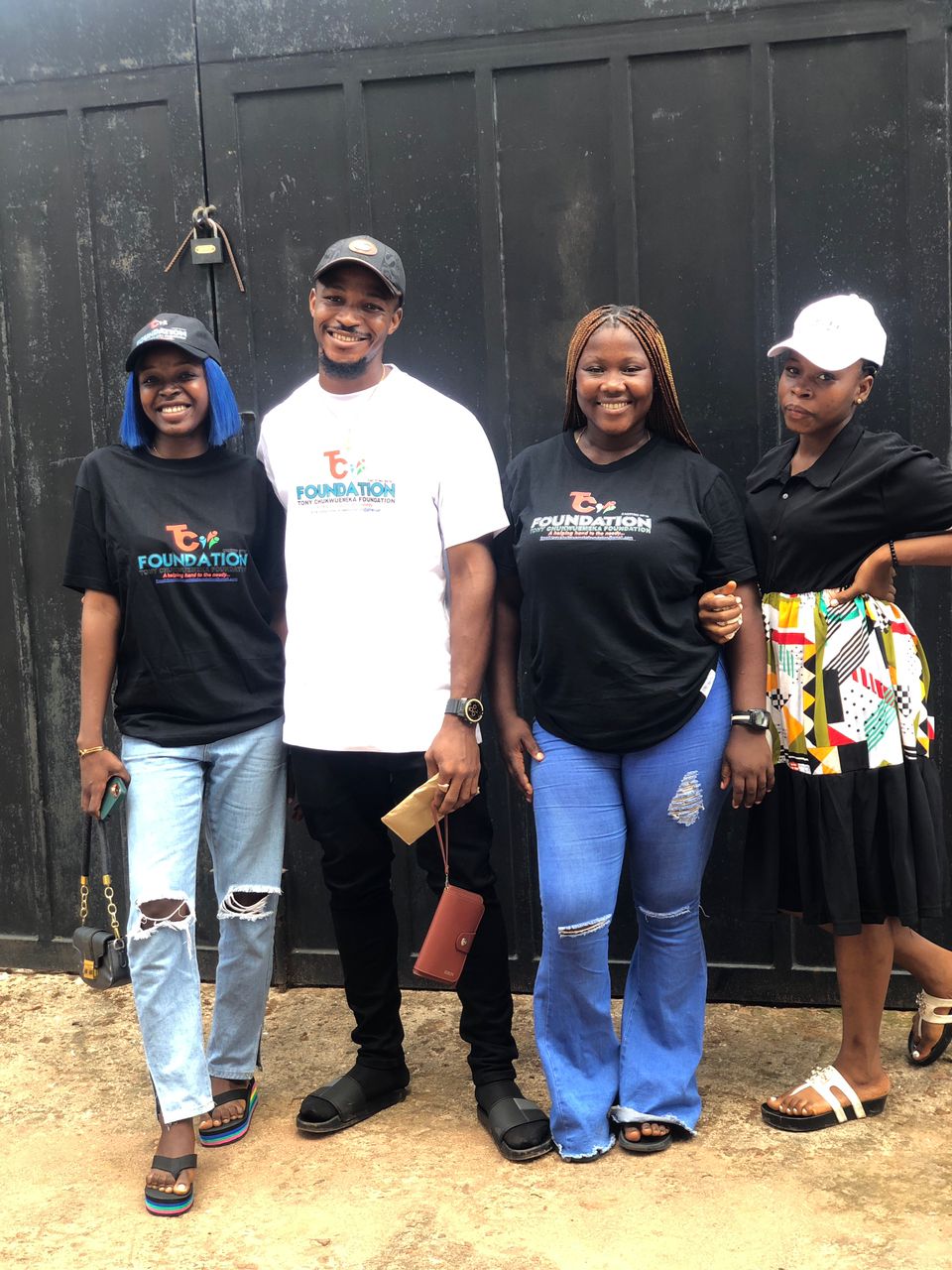 Volunteers on an outreach day.